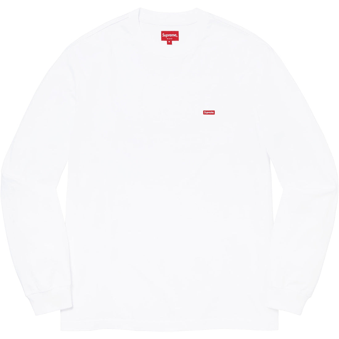Supreme Small Box Logo Long Sleeve Shirt (White)