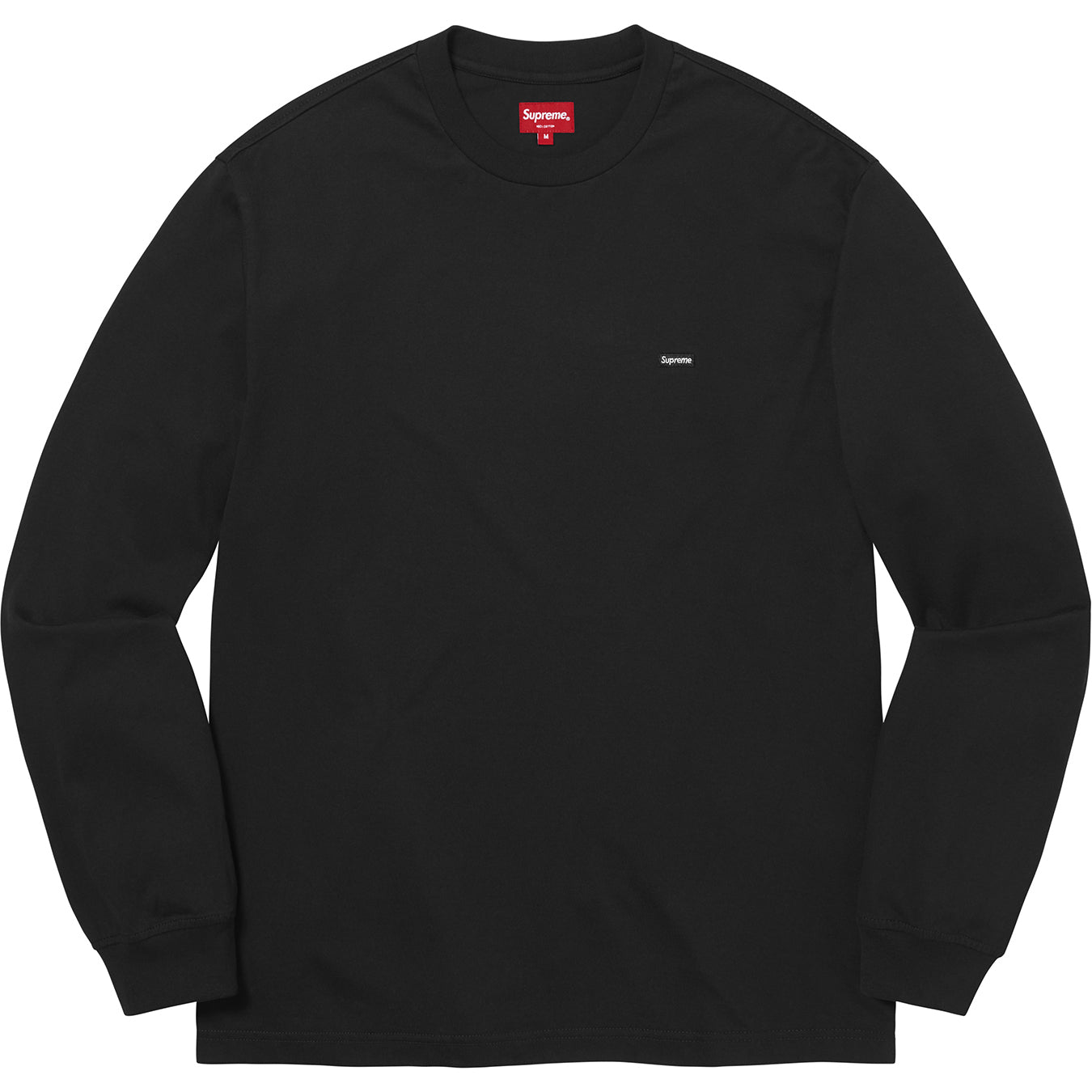 Supreme Small Box Logo Long Sleeve Shirt (Black)