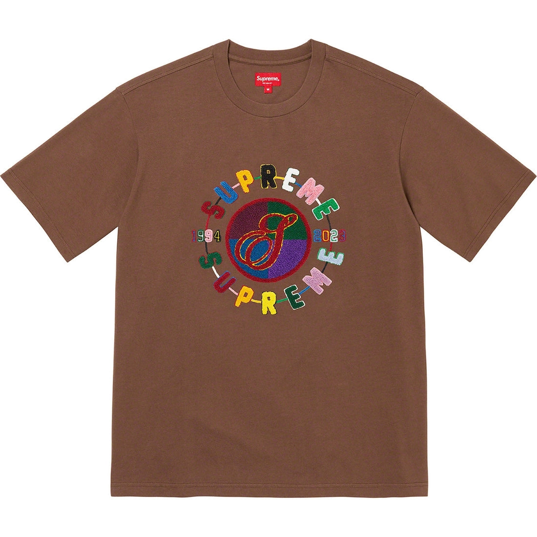 Supreme Chenille CREST S/S T-Shirt (Brown)