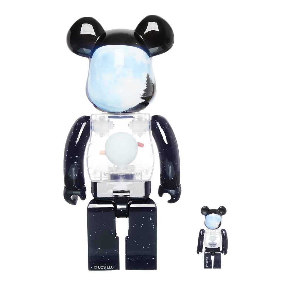 Medicom Bearbrick 100% & 400%  E.T. The Extraterrestrial