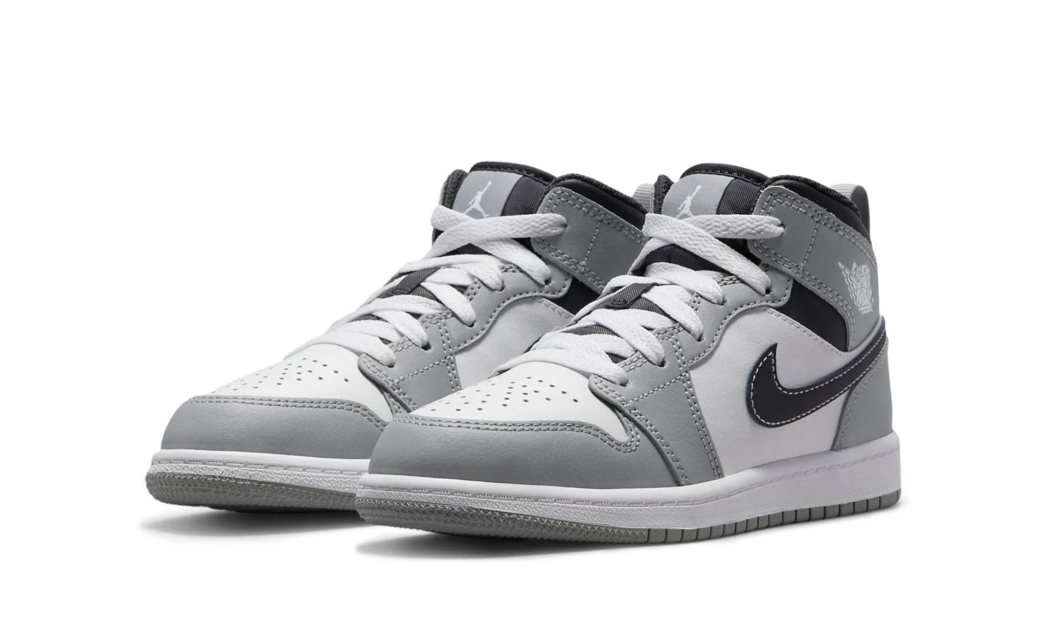 Jordan 1 Mid "Light Smoke Grey" (PS)