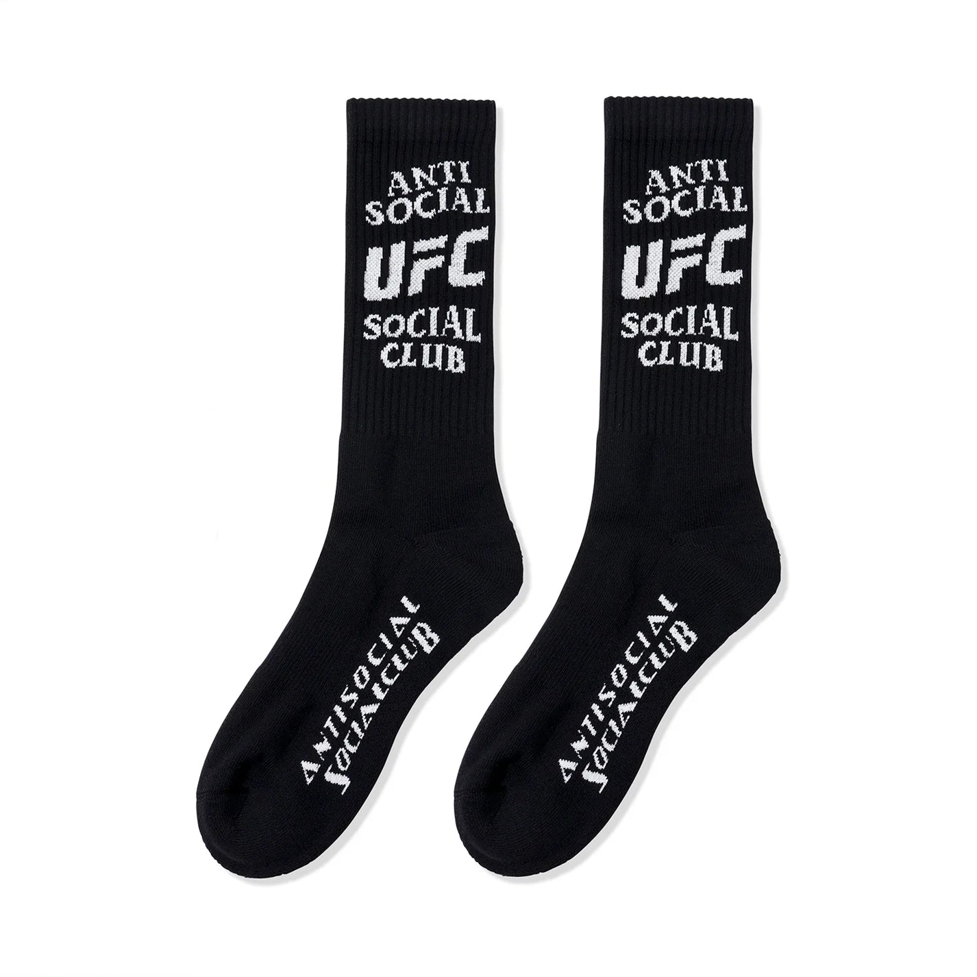 Anti Social Social Club x UFC Footwork Socks - Black