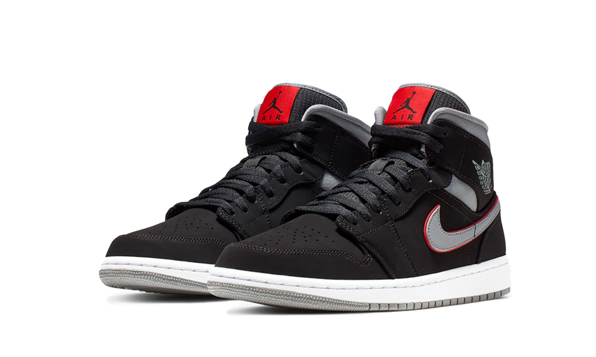 Air Jordan 1 Mid Black Particle Grey (PS)