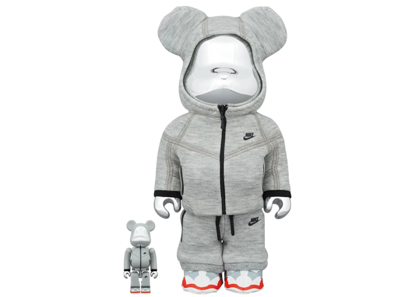 Bearbrick x Nike Tech Fleece N98 100% and 400% set