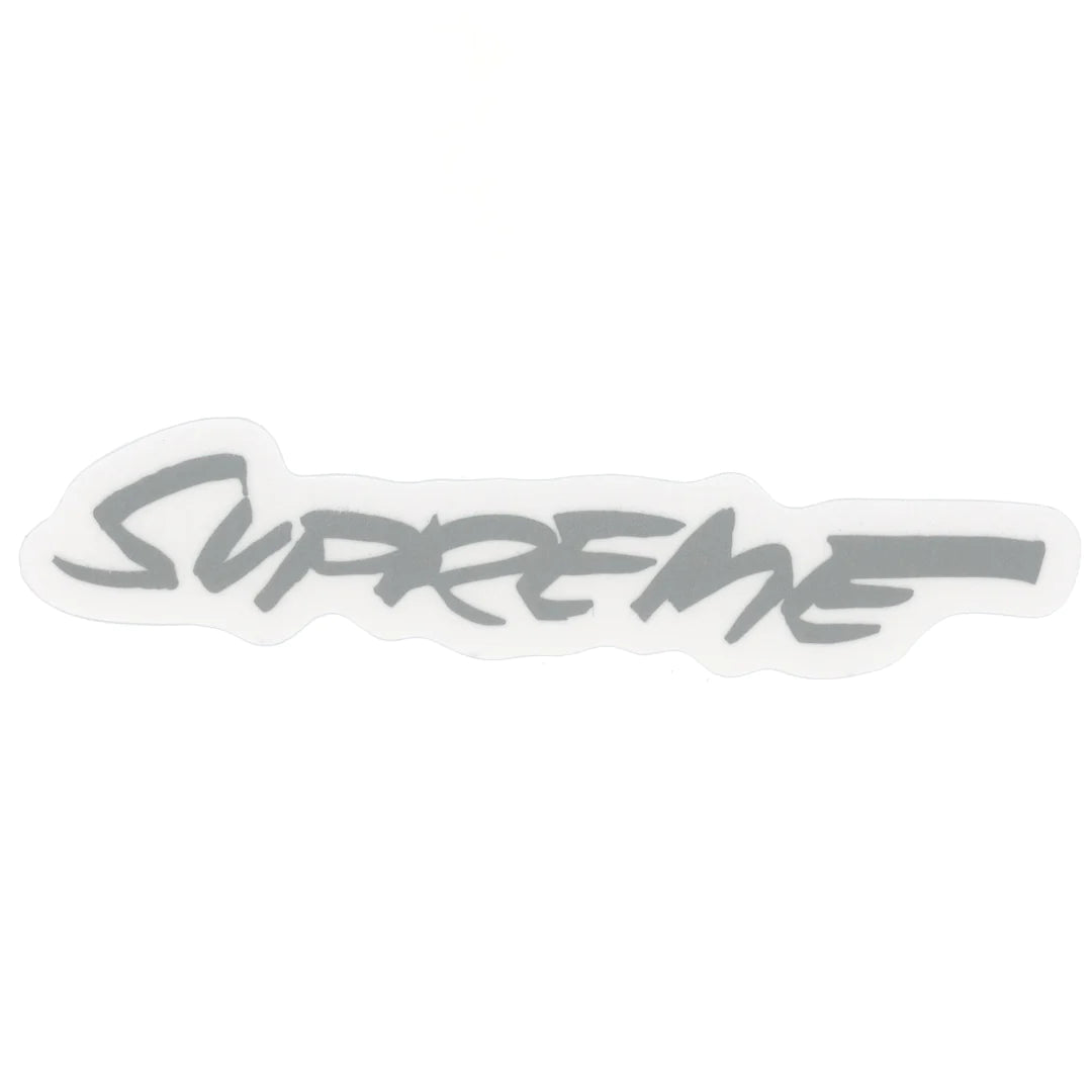 Supreme Silver Futura Sticker