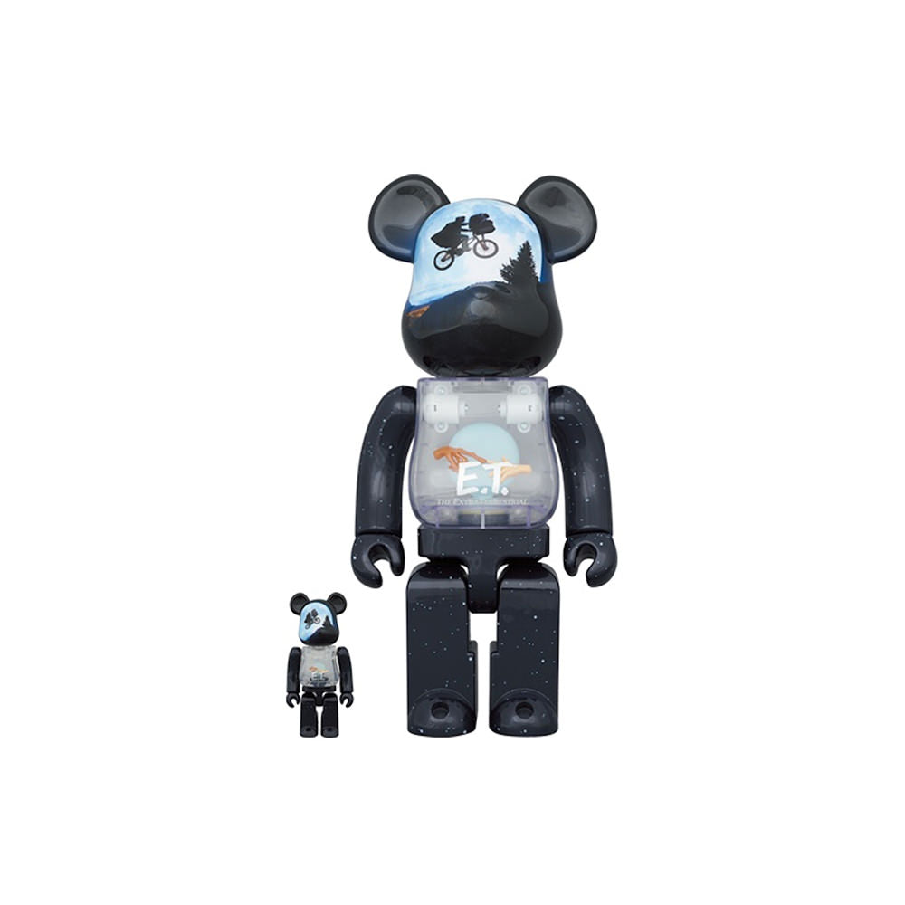 Medicom Bearbrick 100% & 400%  E.T. The Extraterrestrial