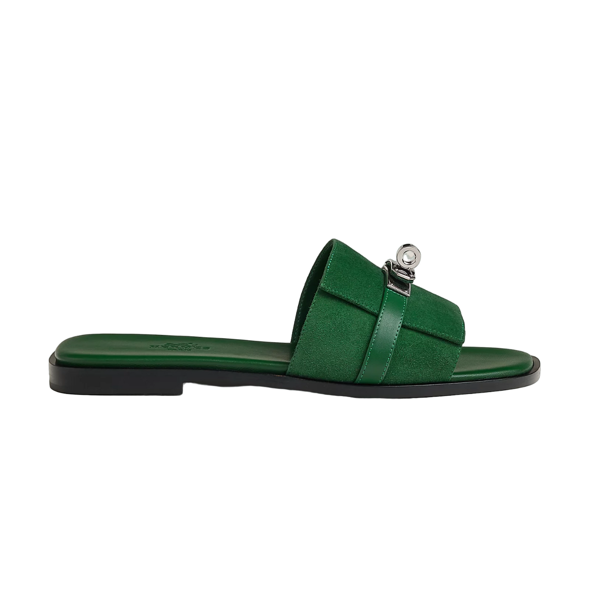 Giulia Sandal Green Suede Green Calfskin
