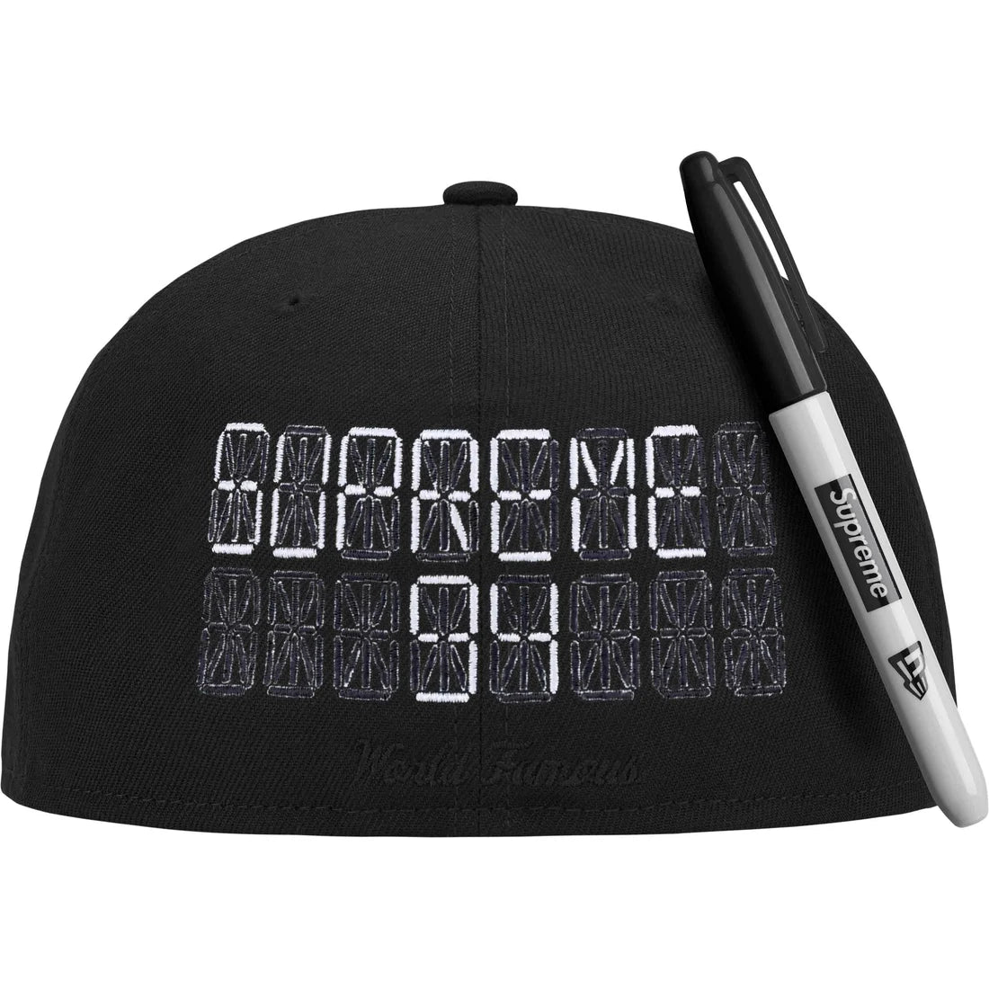 Supreme Sharpie Box Logo New Era Black