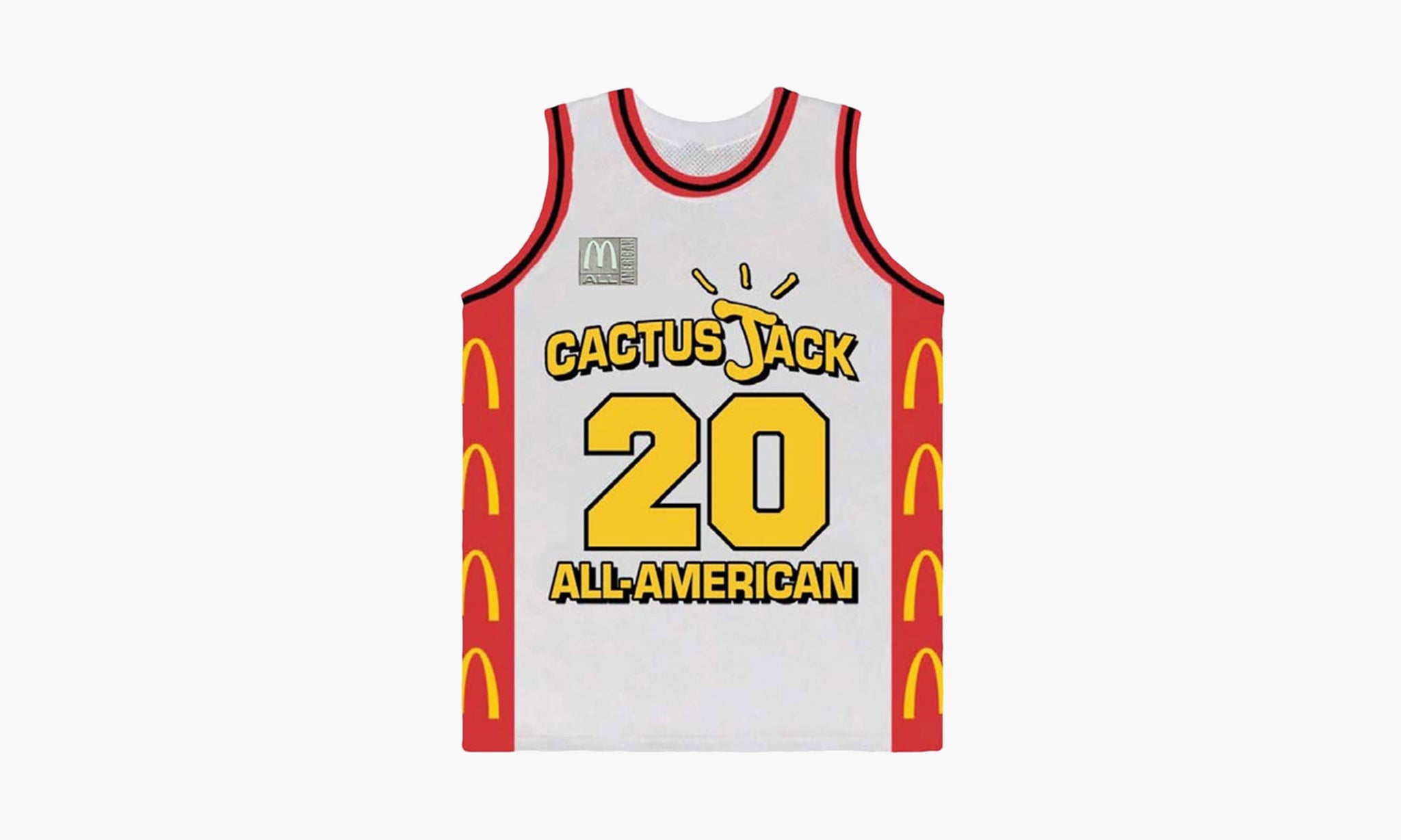 Travis Scott x McDonald's Cactus Jack All American Jersey White