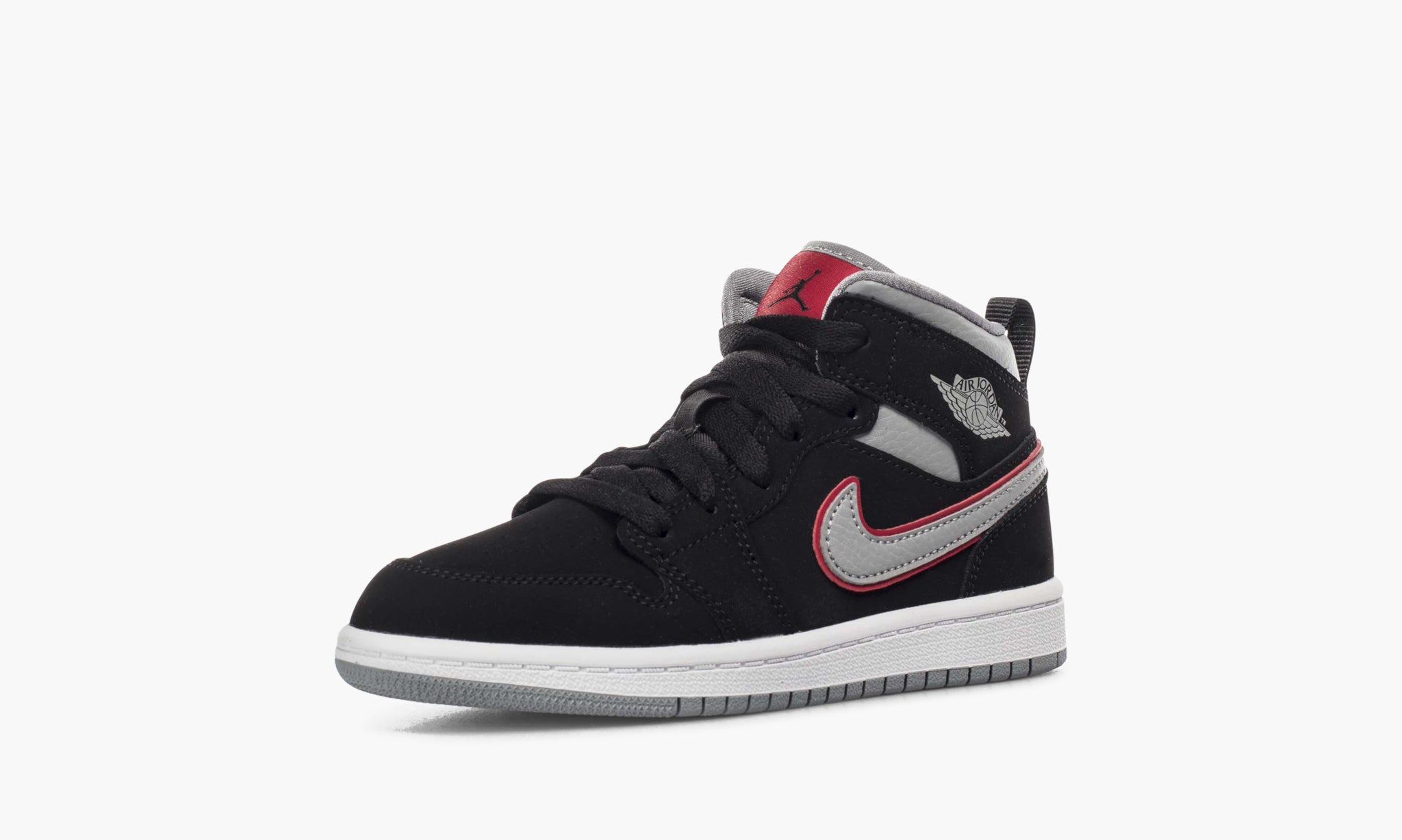 Air Jordan 1 Mid Black Particle Grey (PS)