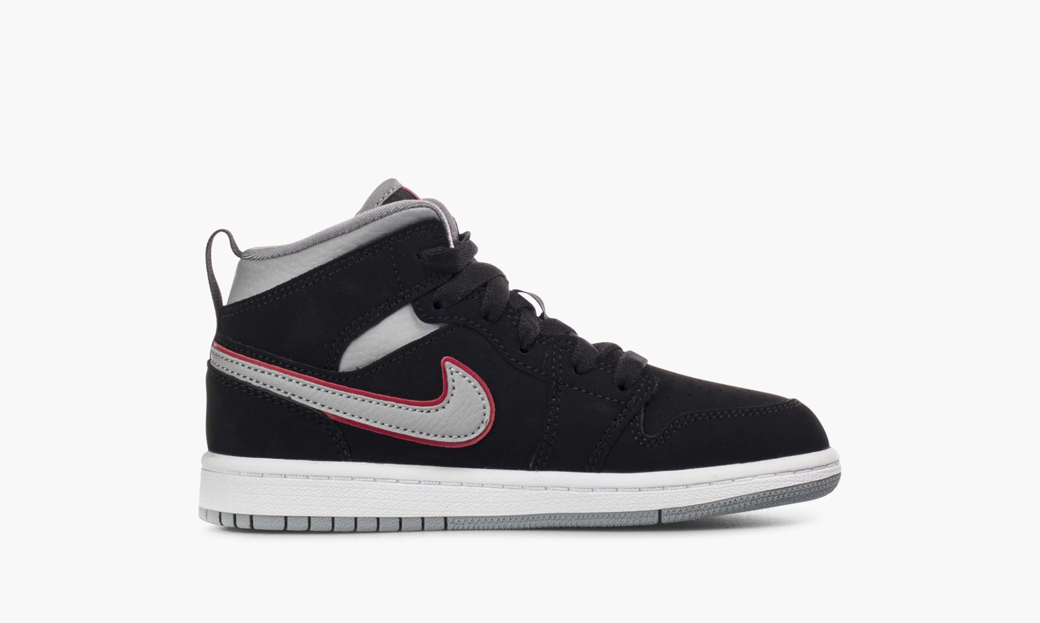 Air Jordan 1 Mid Black Particle Grey (PS)