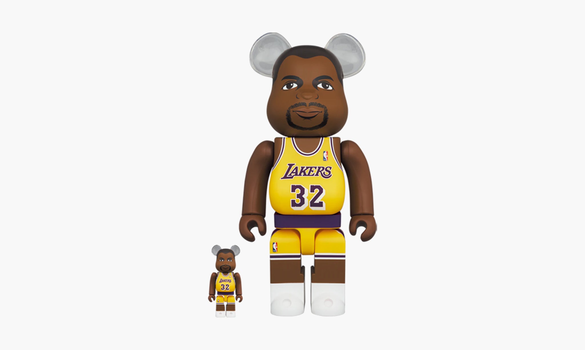 Bearbrick NBA Magic Johnson (Los Angeles Lakers) 100% & 400% Set