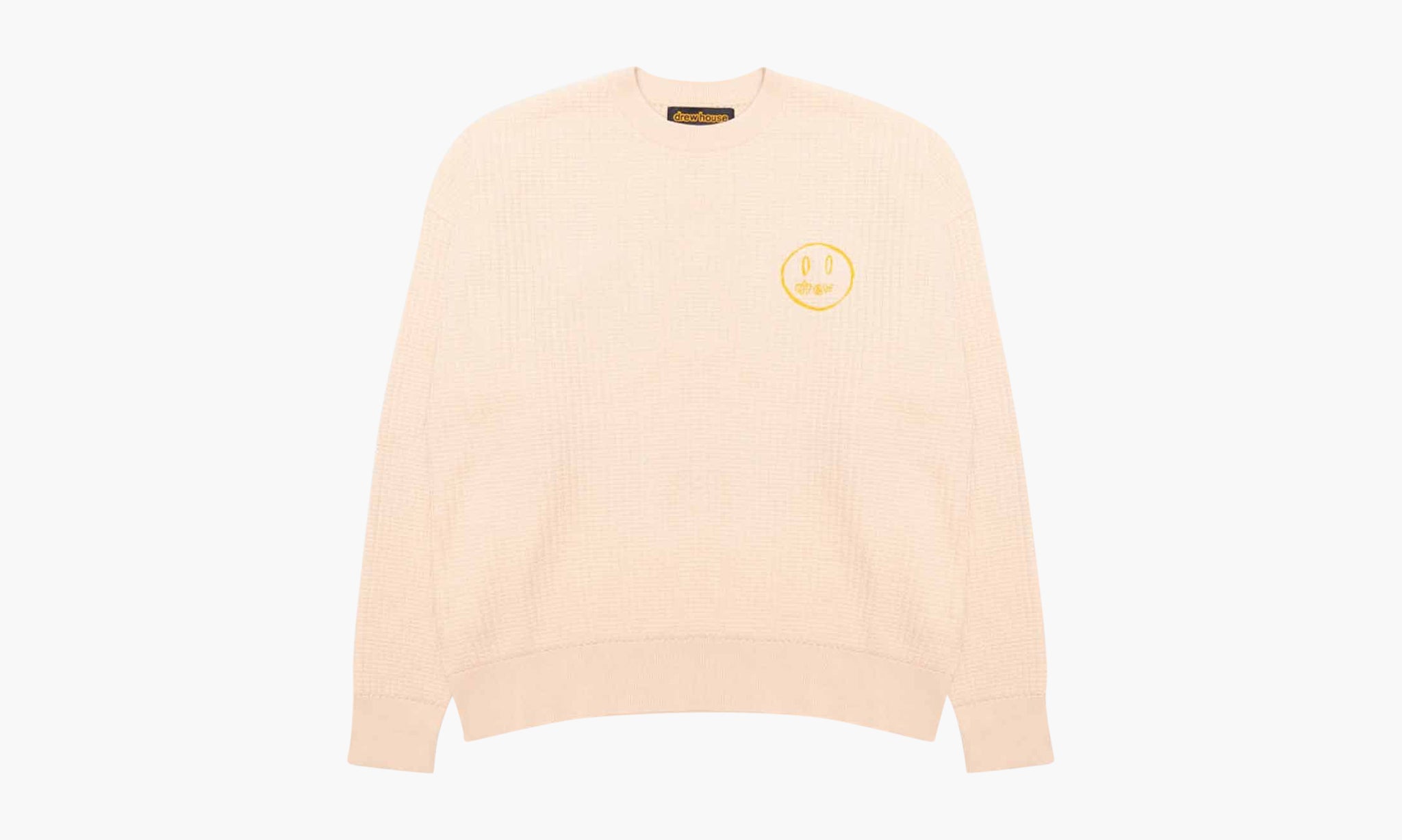 Drewhouse Mascot Waffle Sweater Cream