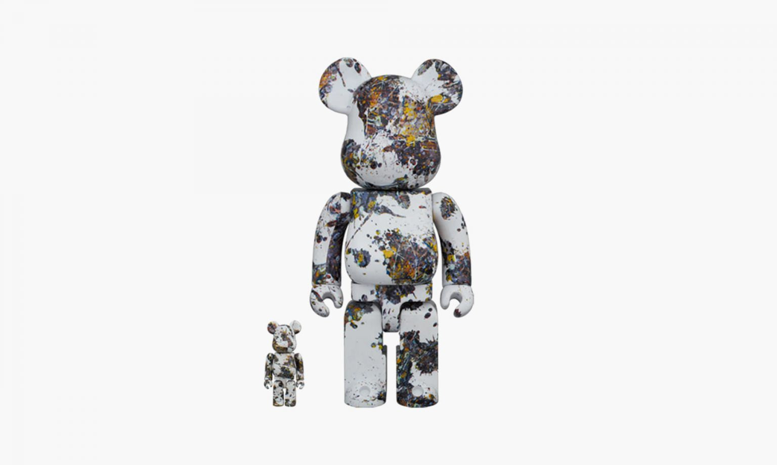 Jackson Pollock Studio (Splash) 400% & 100% Bearbrick
