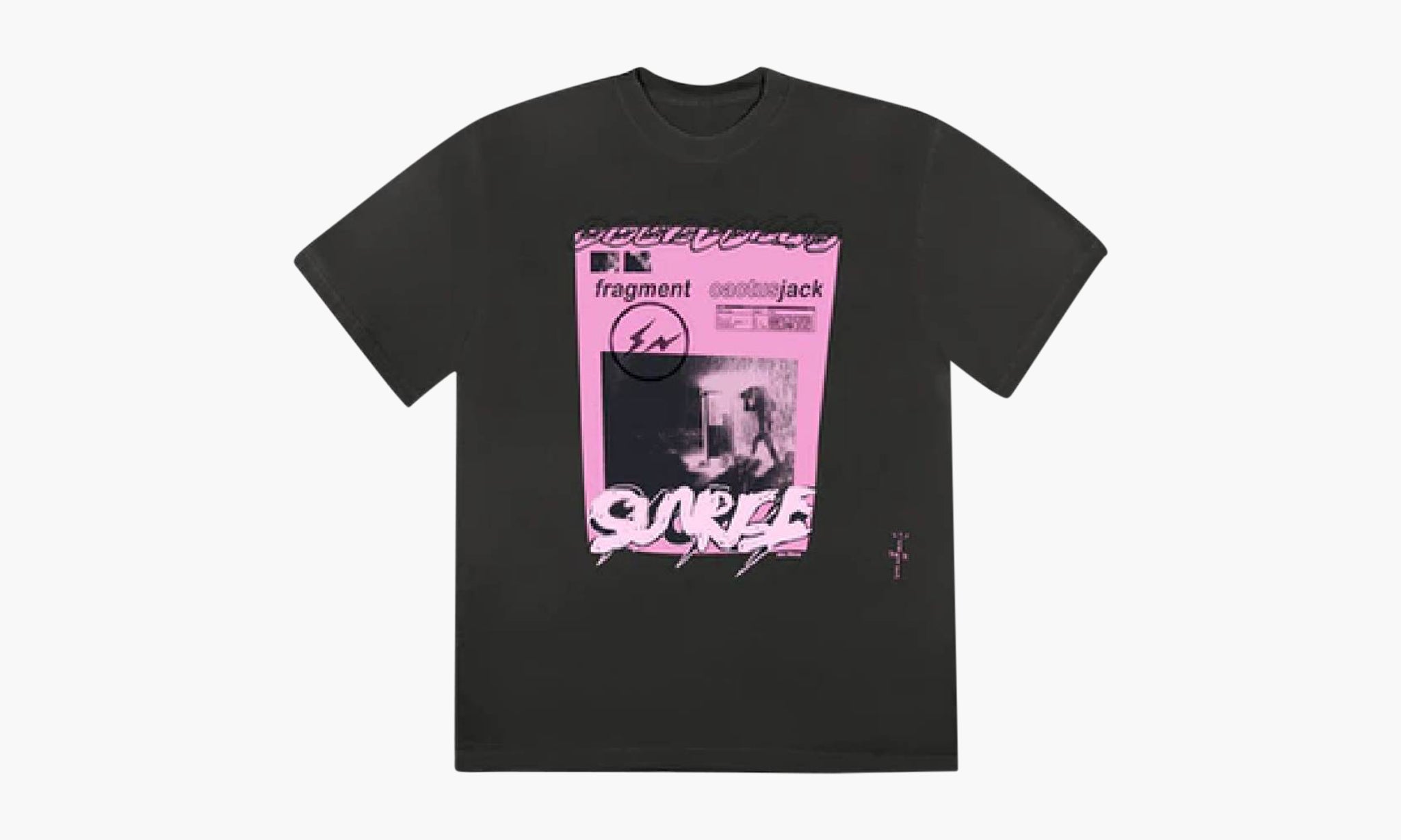 Travis Scott Cactus Jack For fragment Pink Sunrise tee black