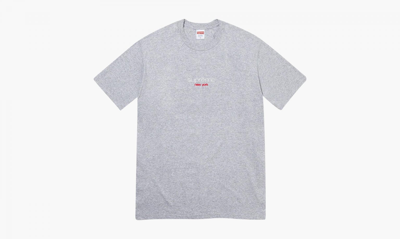 Supreme Classic Logo Tee Heather Grey
