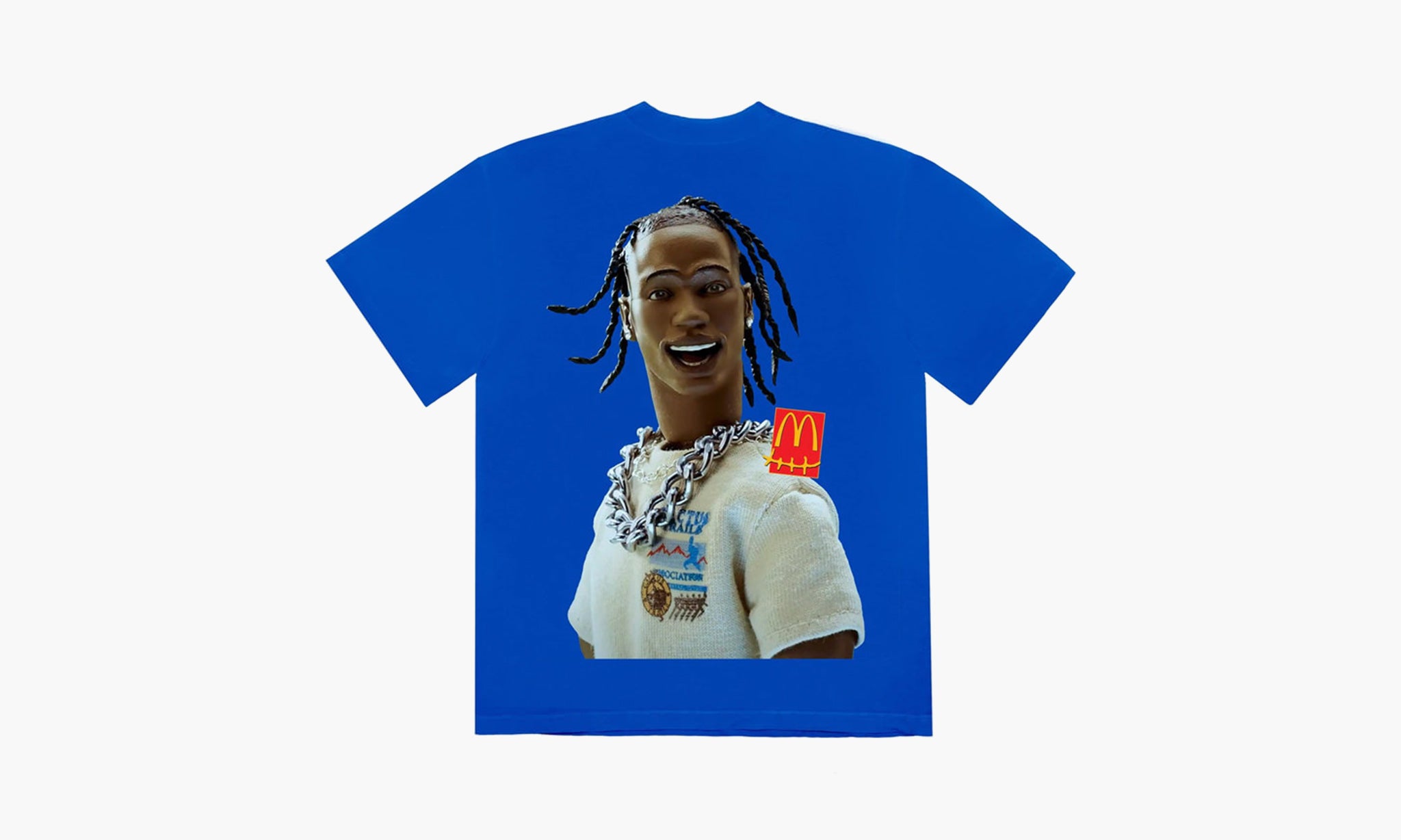 Travis Scott x McDonald's Action Figure Series III T-shirt Blue