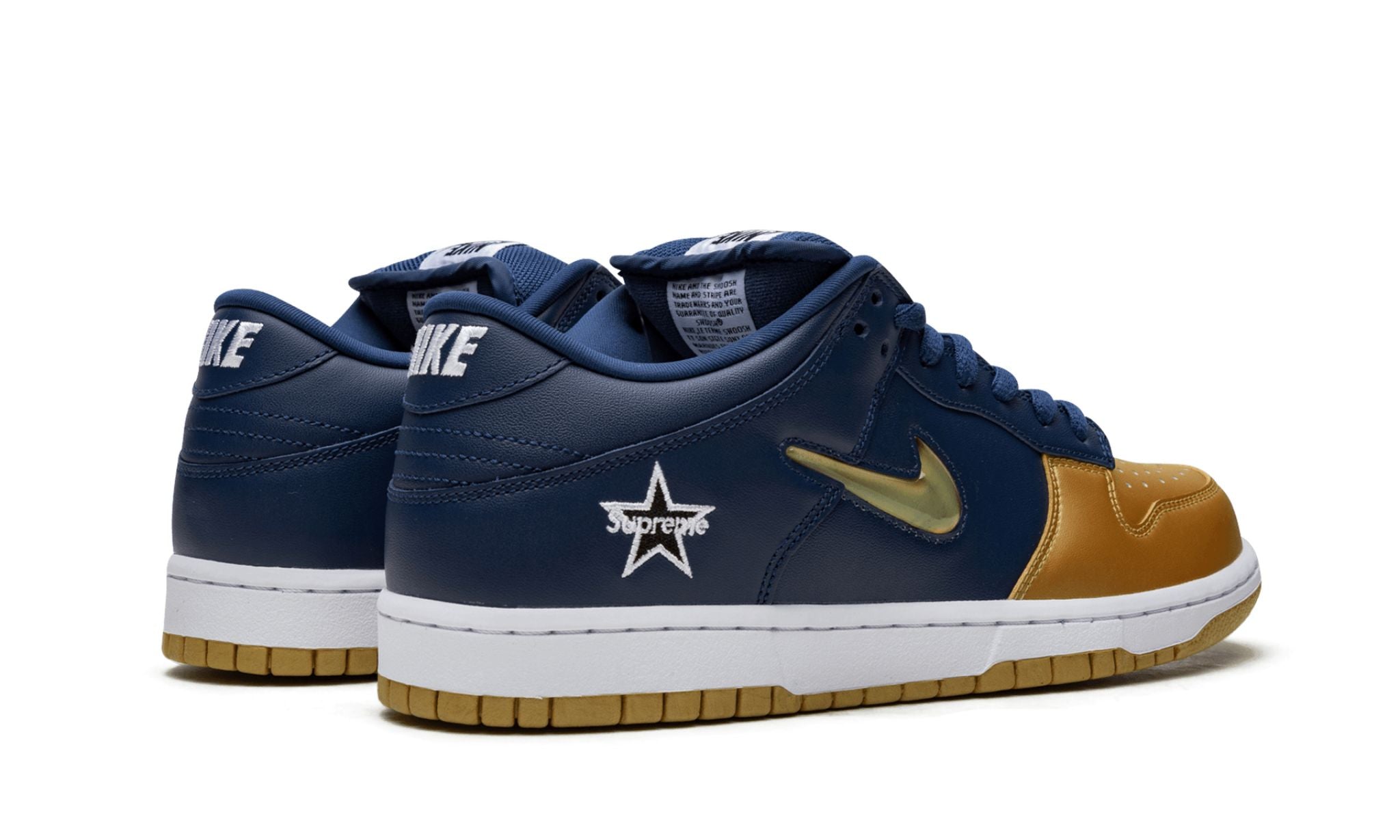 Nike SB Dunk Low x Supreme Jewel Swoosh Gold