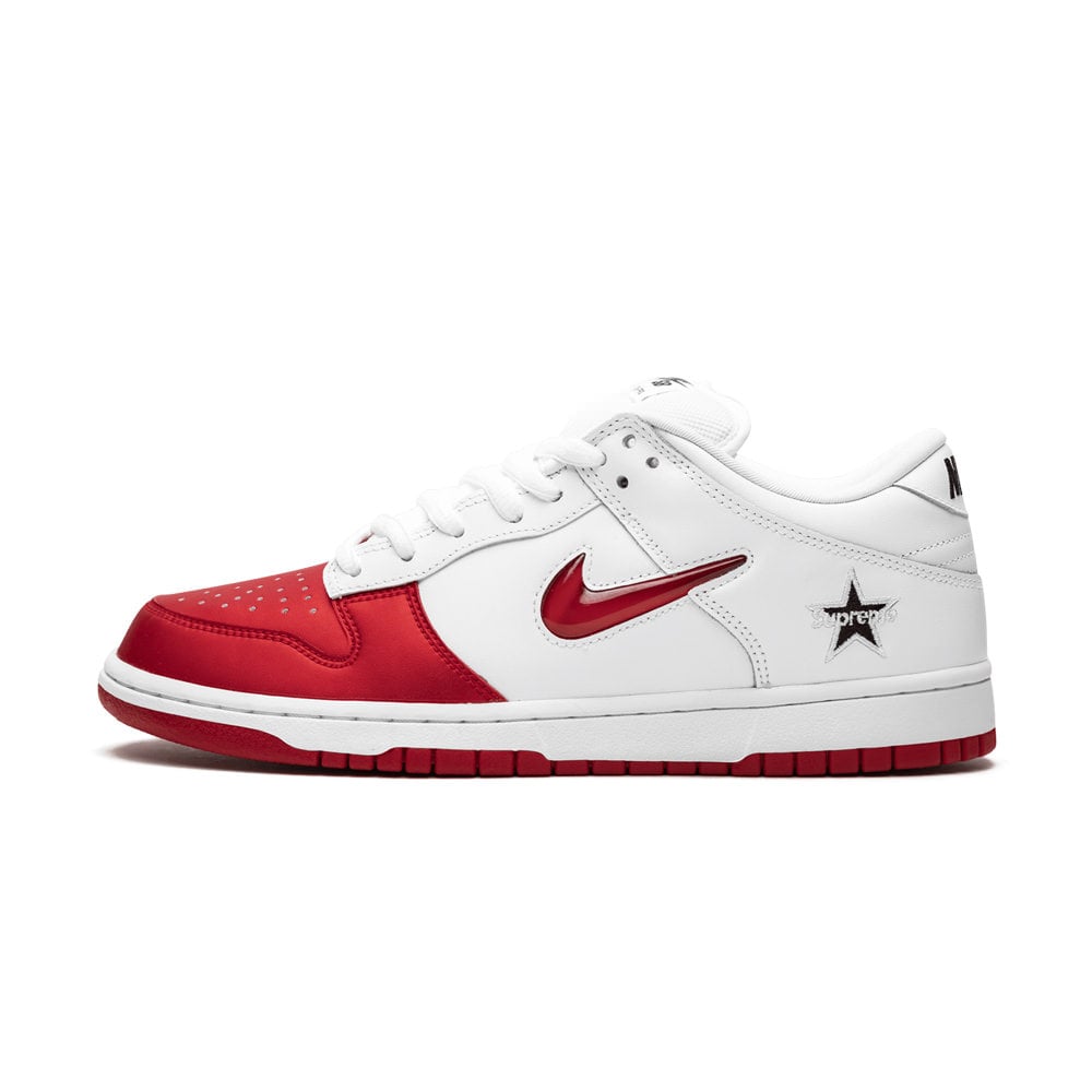 Nike SB Dunk Low Supreme Jewel Swoosh Red