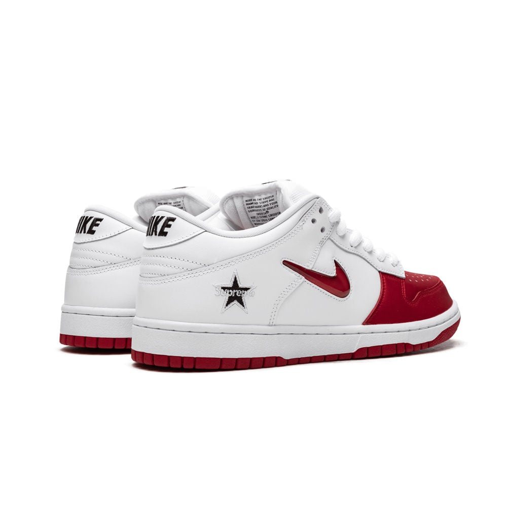 Nike SB Dunk Low Supreme Jewel Swoosh Red