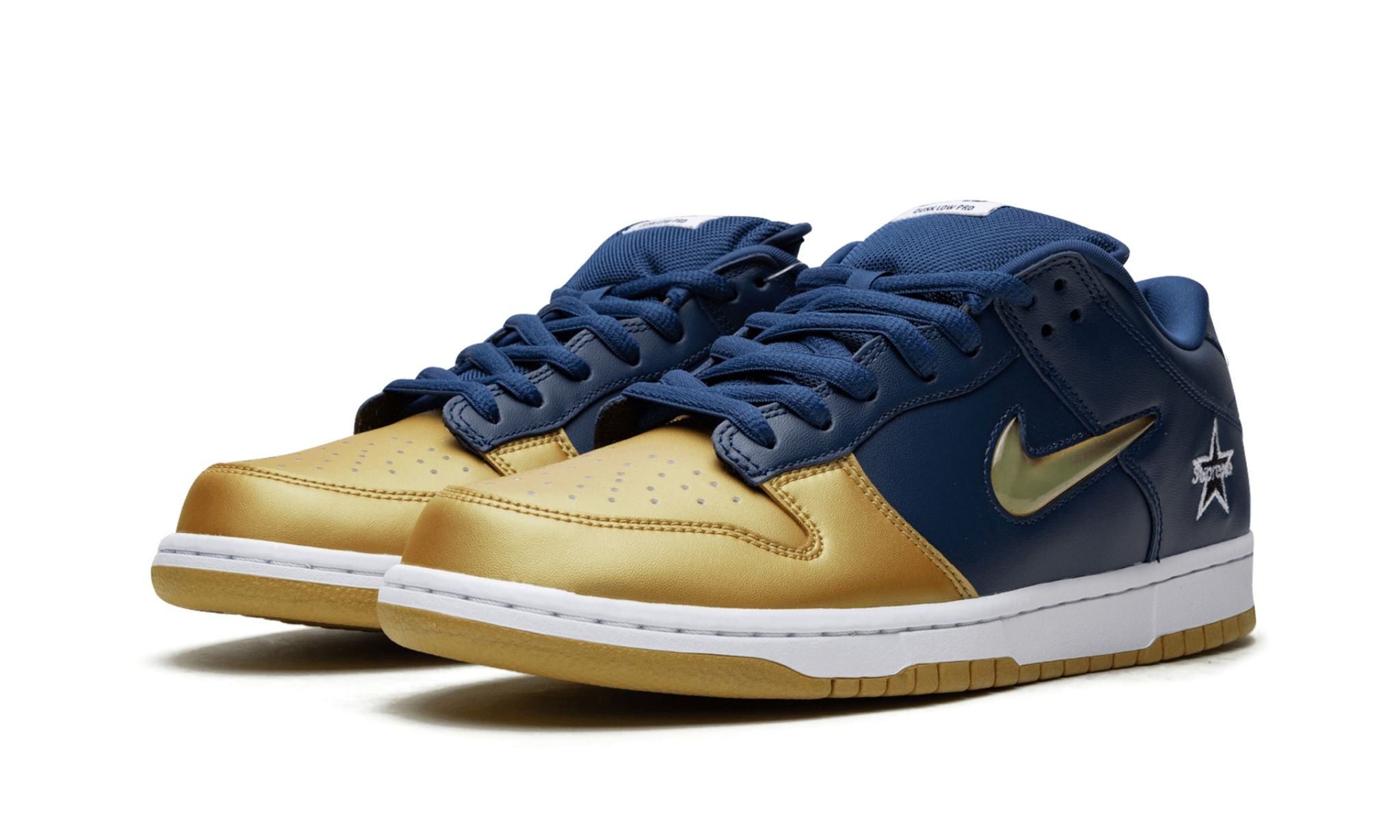 Nike SB Dunk Low x Supreme Jewel Swoosh Gold
