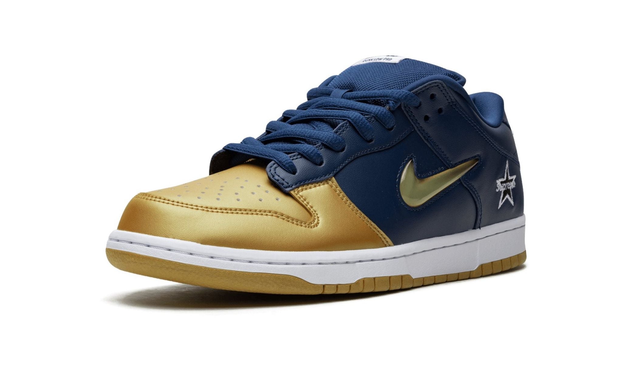 Nike SB Dunk Low x Supreme Jewel Swoosh Gold