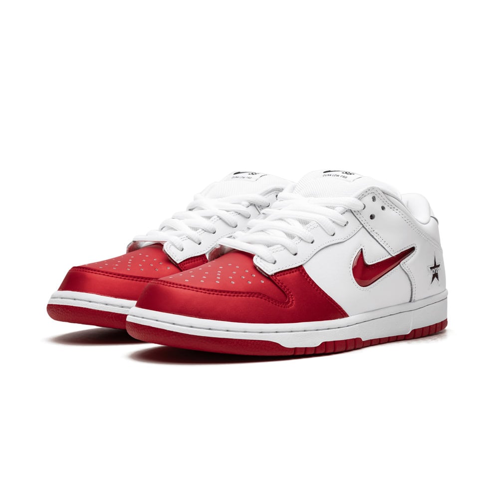 Nike SB Dunk Low Supreme Jewel Swoosh Red