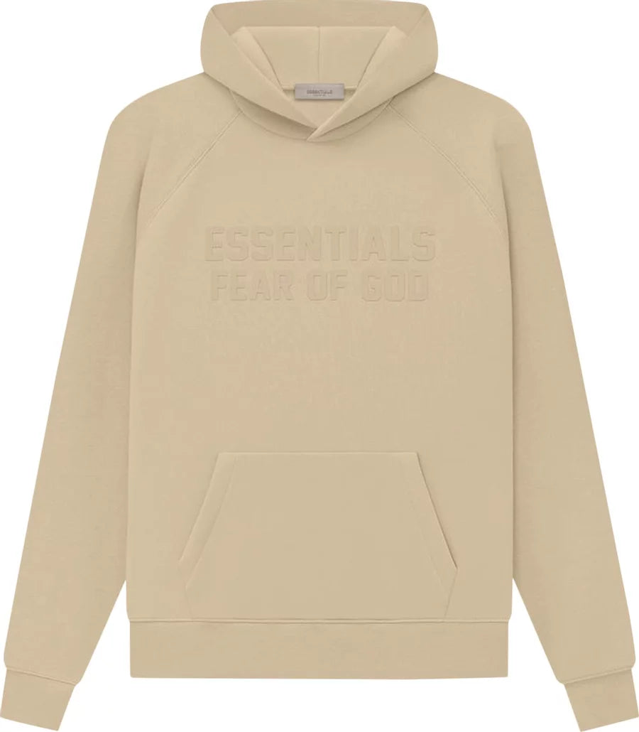 Fear of God Essentials Logo Hoodie Sand