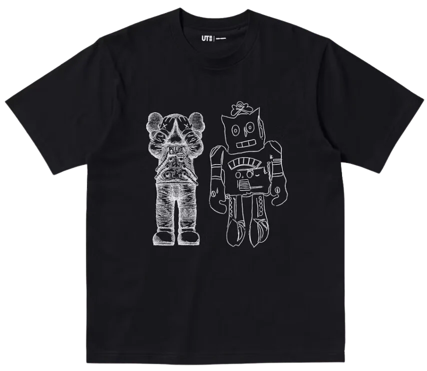 Kaws X Uniqlo X Andy Warhol UT Graphic T-shirt Black