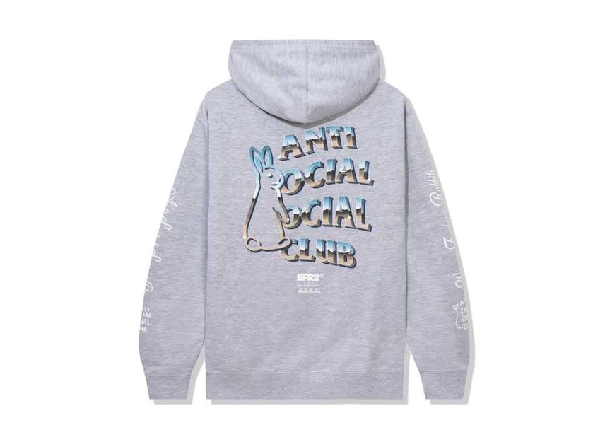 Anti Social Social Club X FR2 Magnetism Hoodie Grey – 3KICKS