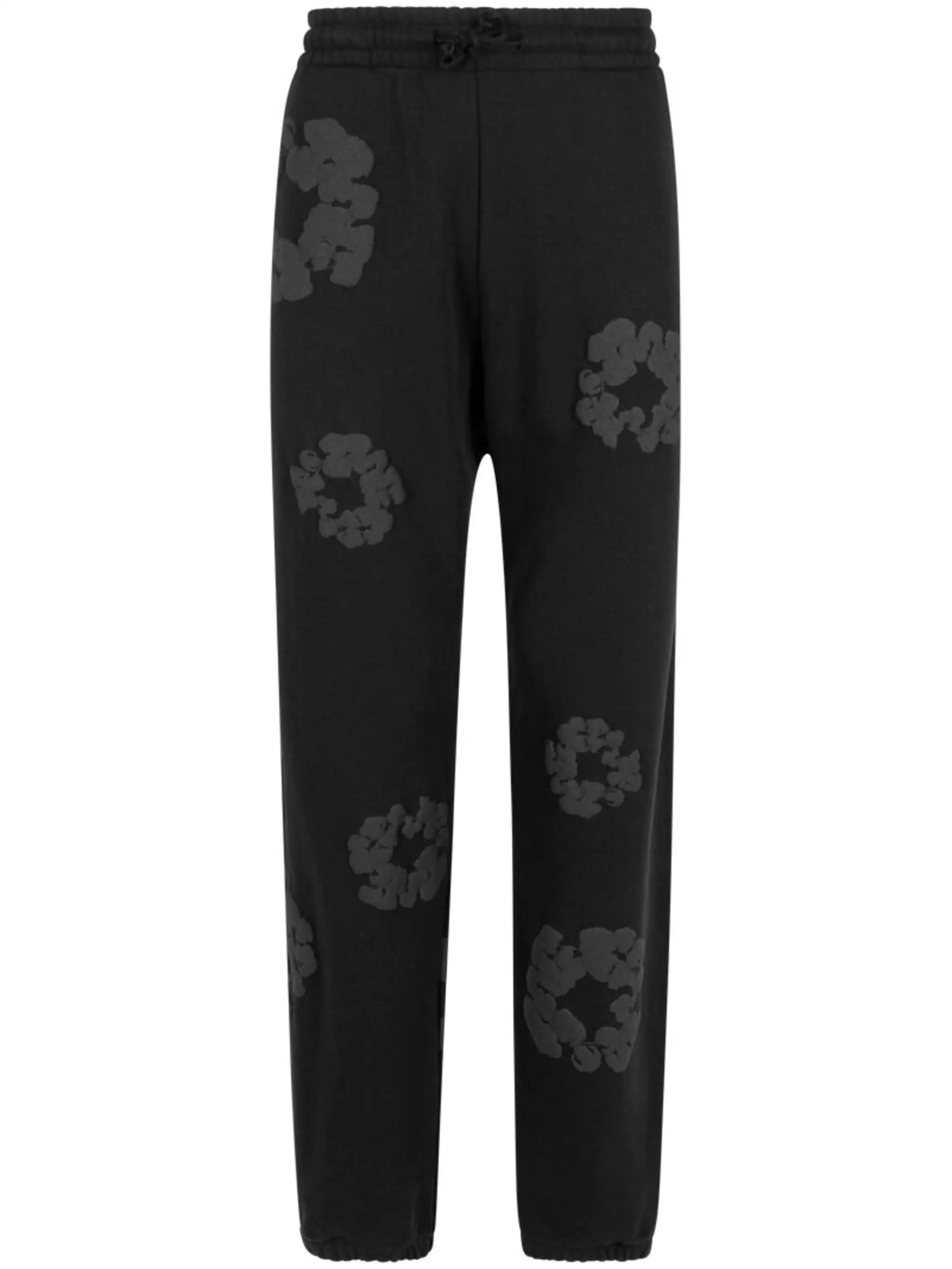 Denim Tears Cotton Wreath Sweatpants Black Monochrome