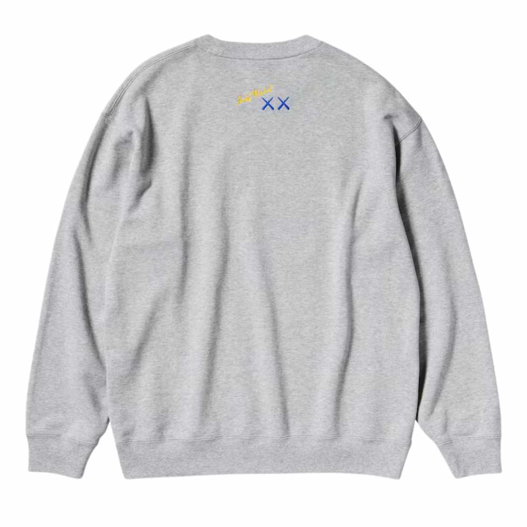 Kaws X Uniqlo X Andy  Warhol UT Graphic Sweatshirt Gray