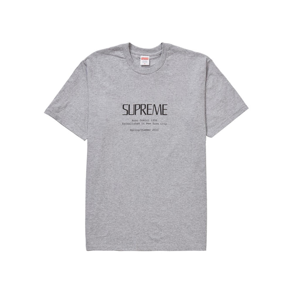 Supreme Anno Domini T-Shirt Heather Grey