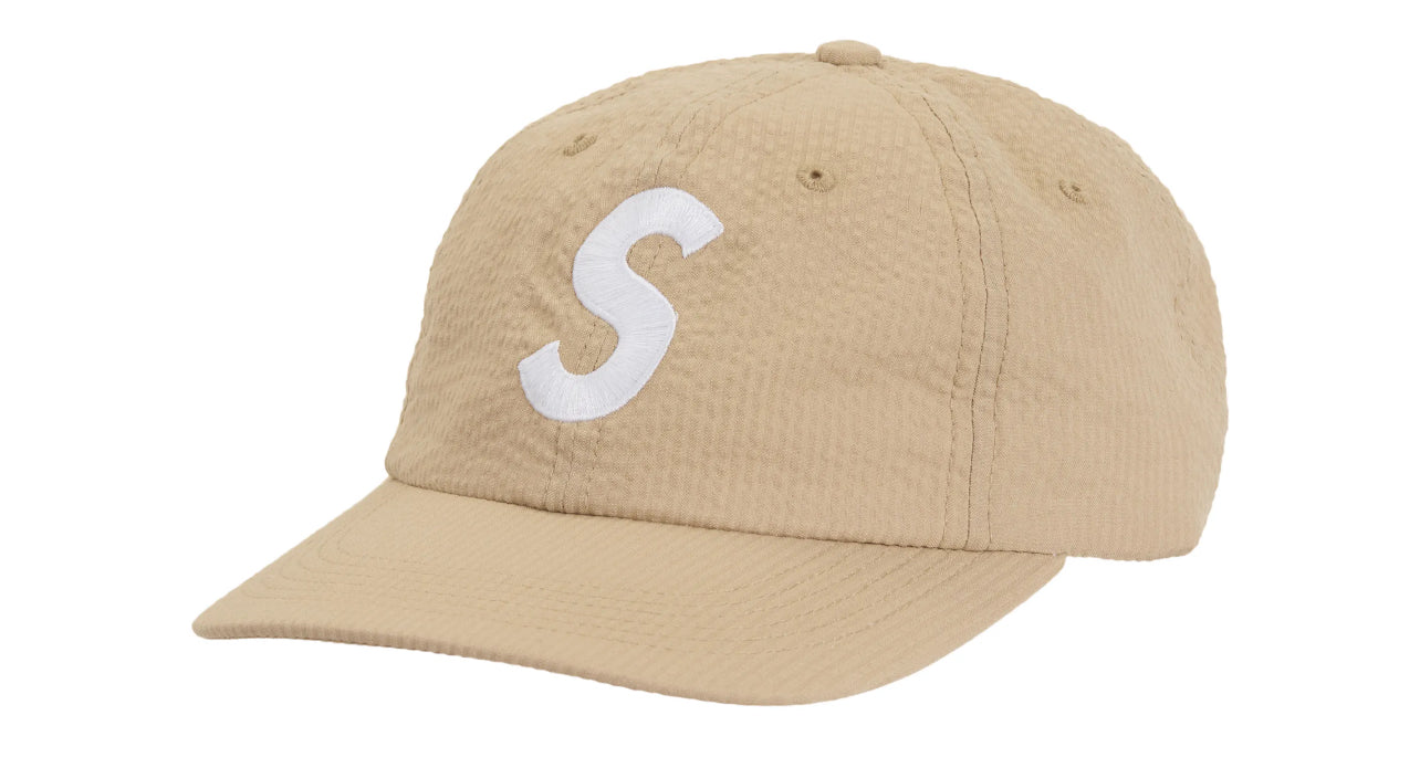 Supreme SeerSucker Logo Hat