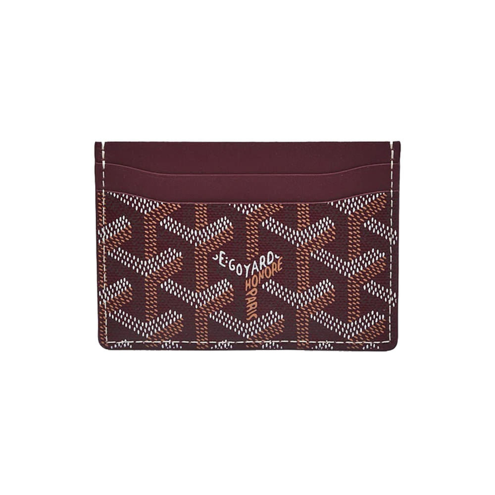 Goyard Saint Sulpice Card Holder Burgundy