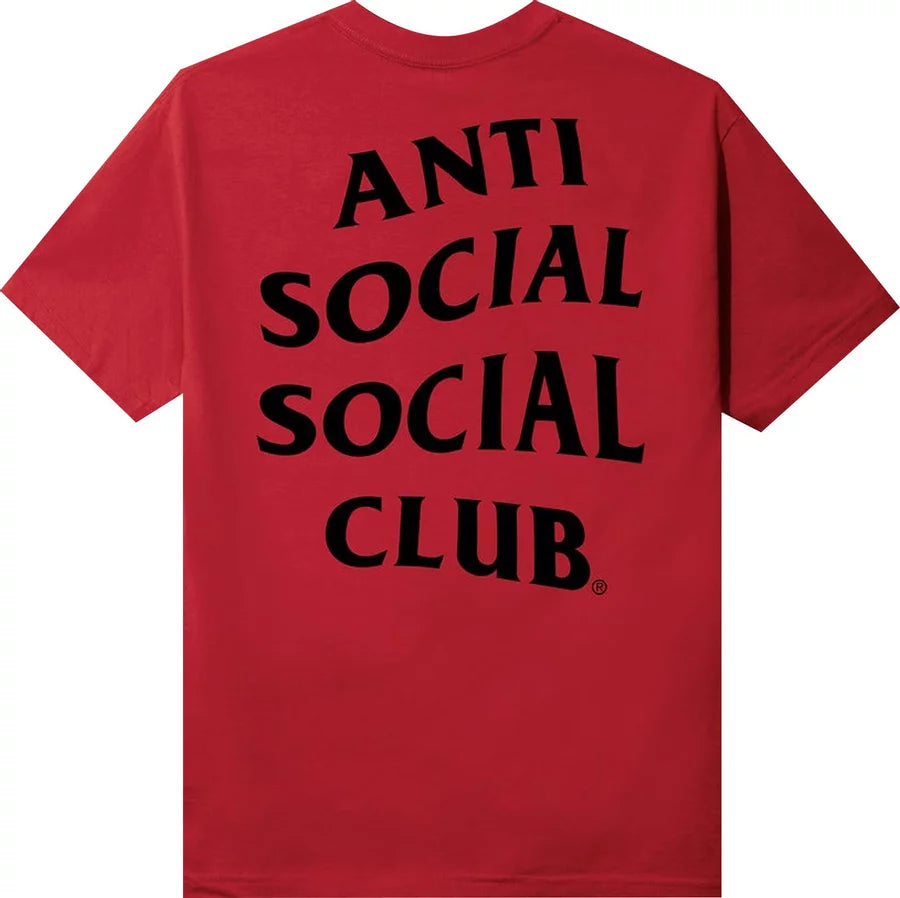 Anti Social Social Club Straight To Voicemail T-shirt Maroon