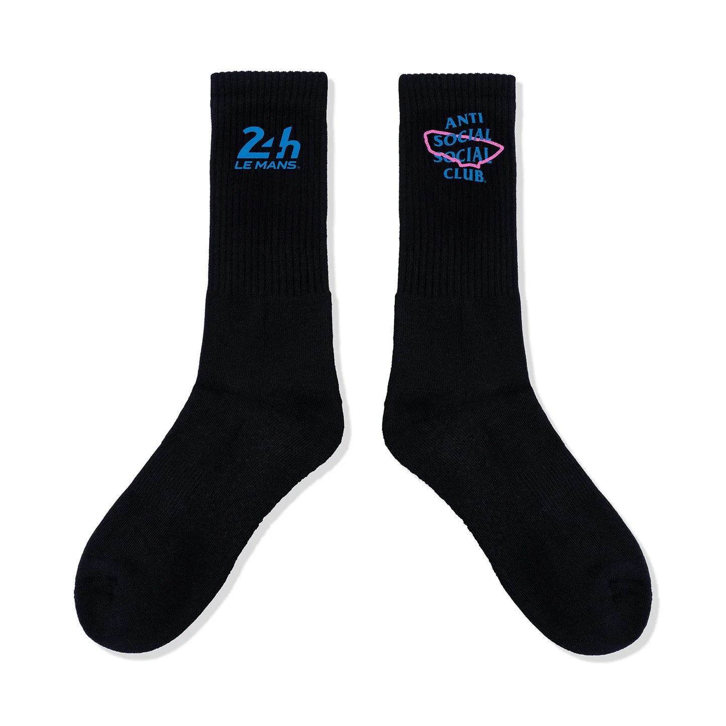 Anti Social Social Club X 24H Le Mans Circuit De La Sarthe Socks Black