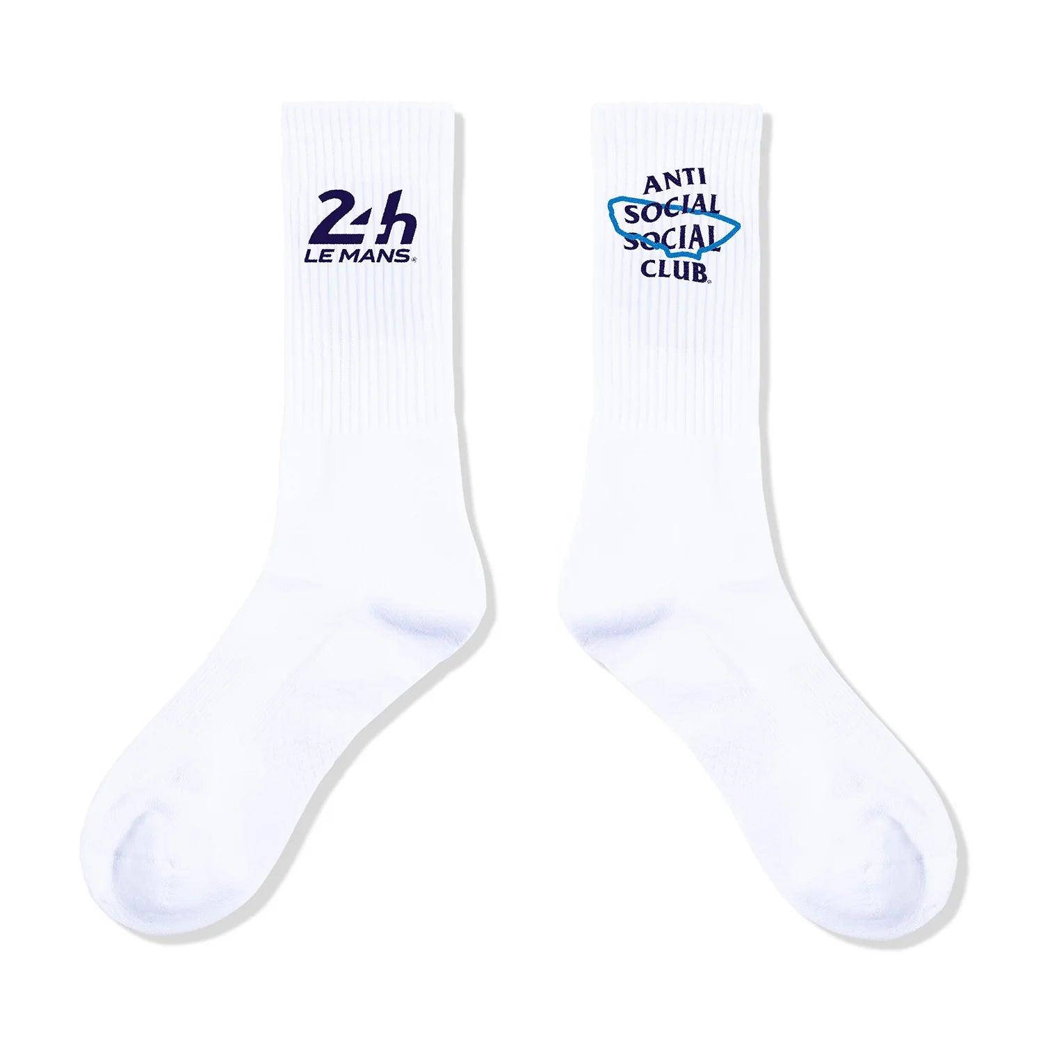 Anti Social Social Club X 24H Le Mans Circuit De La Sarthe Socks white