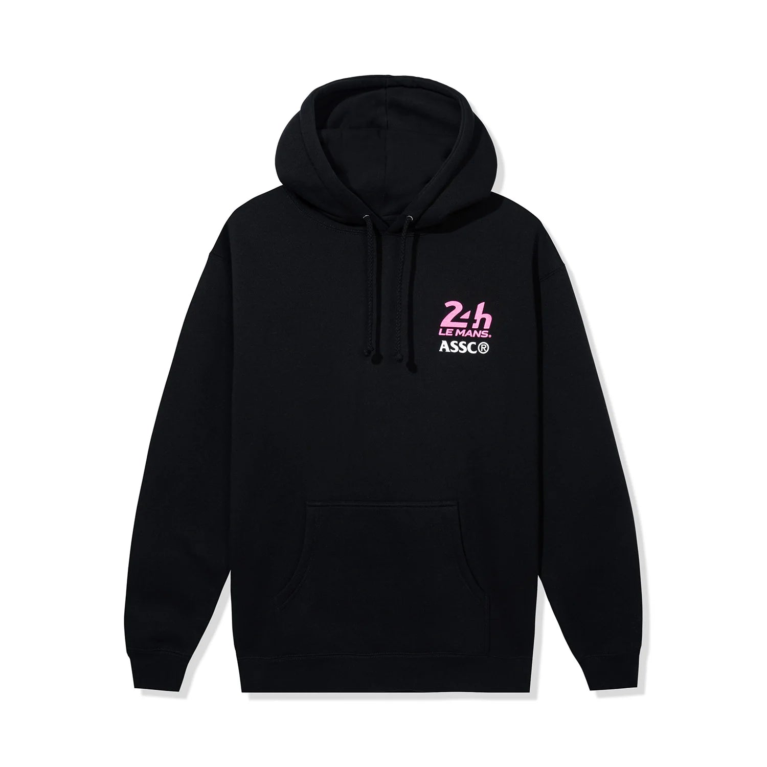 Anti Social Social Club X 24H Le Mans Chequered Flag Tie-Dye Hoodie Black