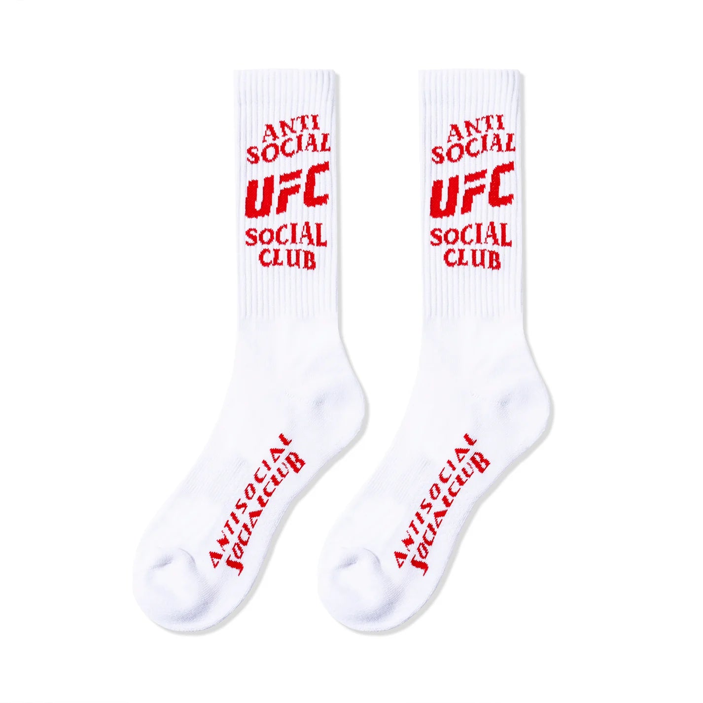 Anti Social Social Club x UFC Footwork Socks - White