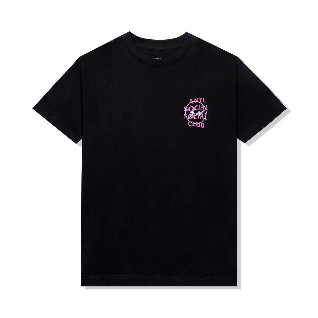 Anti Social Social Club Pink Precious Petals Tee – Black