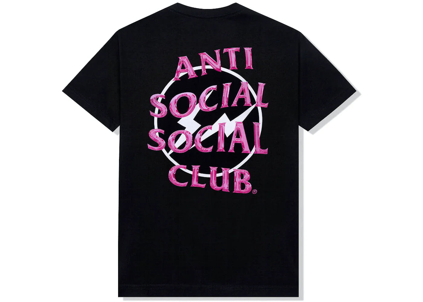 Anti Social Social Club Pink Precious Petals Tee – Black