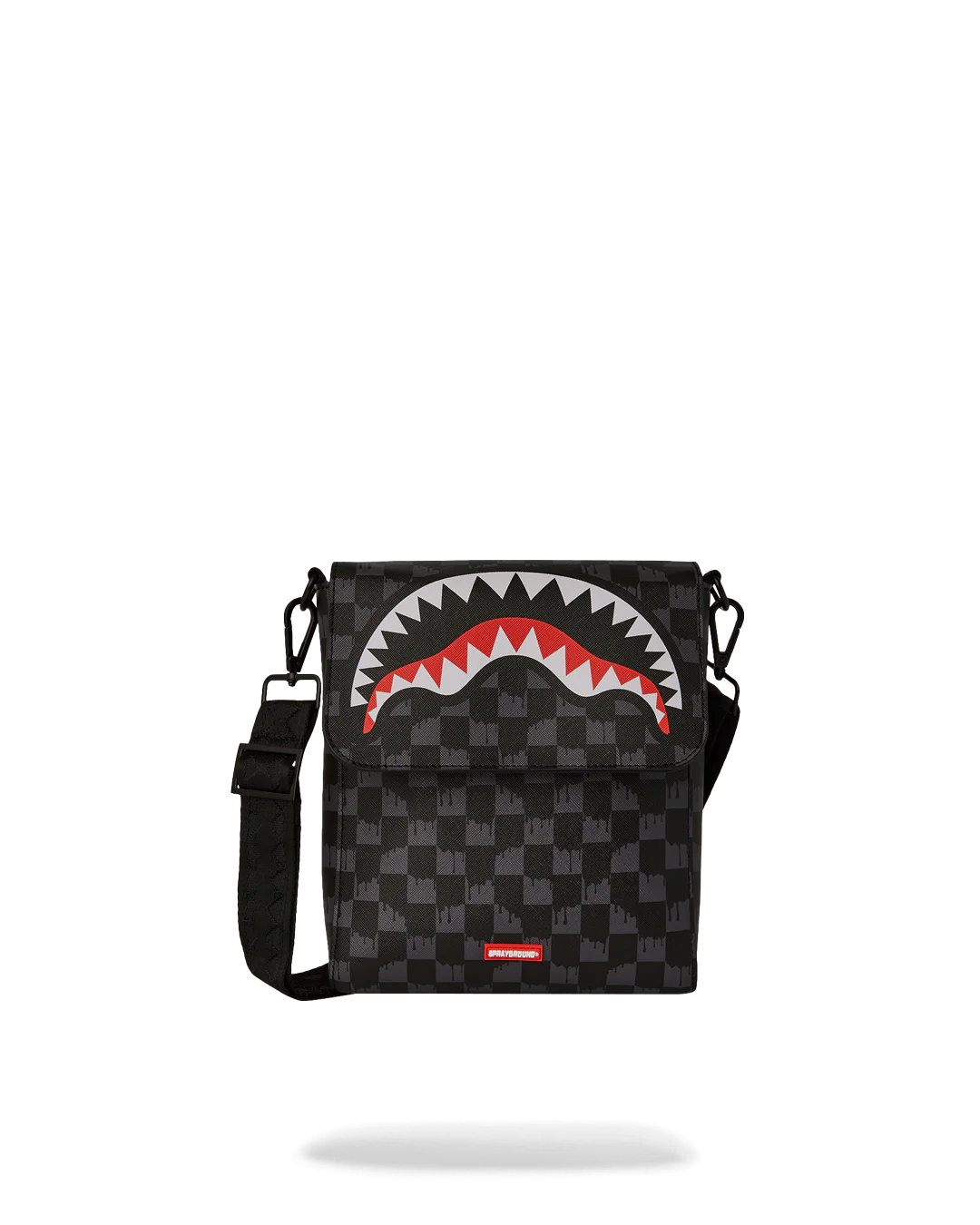 Sprayground Drip Check Shark Messenger Sling