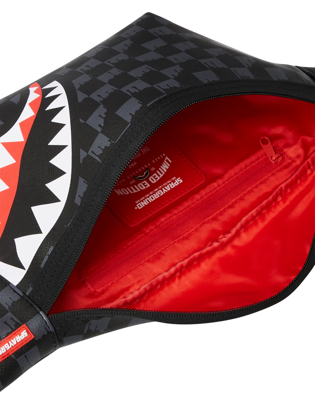 Sprayground Drip Check Shark Crossbody Savvy