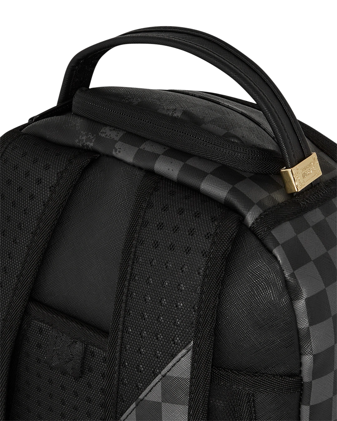 Sprayground Spray Spritz Grey Check Black Backpack