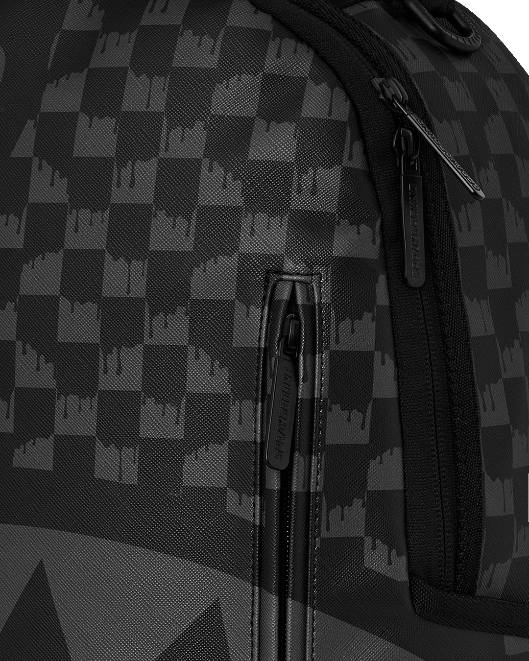 Sprayground Hangover Grey Drip Check Backpack