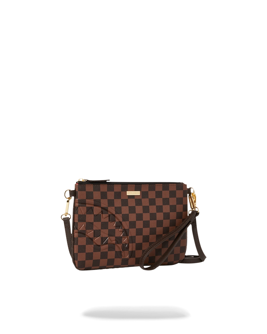 Sprayground Core Embossed Check Clutch