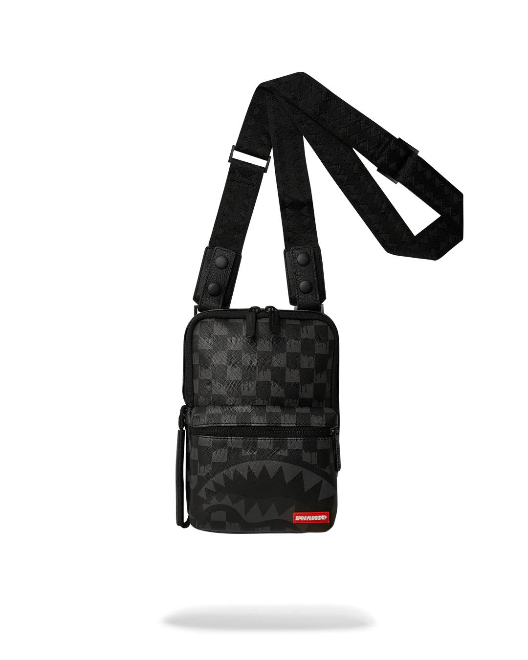 Sprayground Hangover Grey Drip Check OG Sling