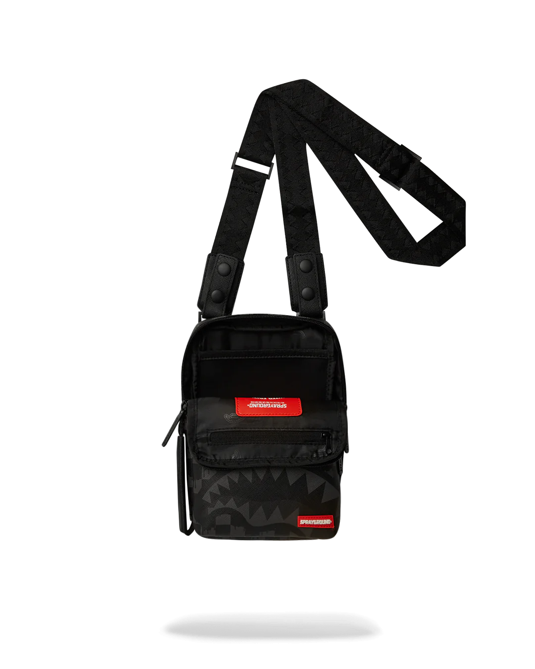 Sprayground Hangover Grey Drip Check OG Sling