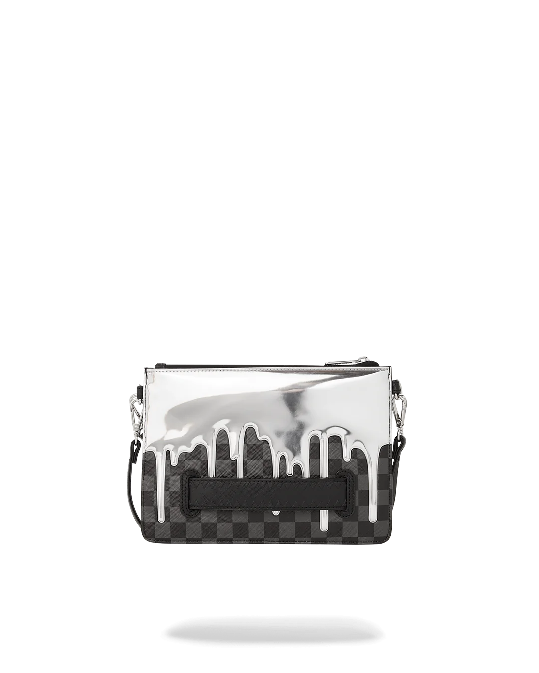 Sprayground Metallic Drip Sharks In Paris Clutch